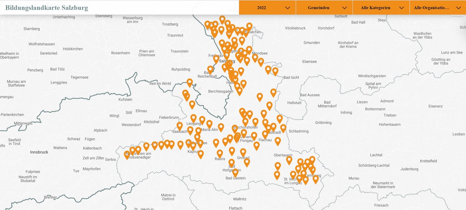 Bildungslandkarte Land Salzburg 2022